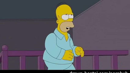 Гомер дал на рот Мардж, пока никого не было дома